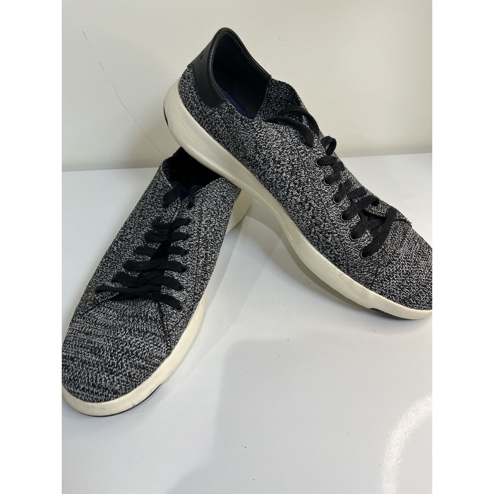 Cole Haan Men's GrandPro Tennis Shoe Sneaker Knit Black Casual Sz 10.5 Normcore
